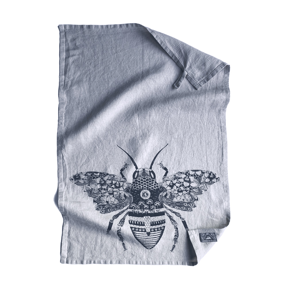 GeorgieLettersPic_Linen_Teatowel_Dove_Bee_Prod