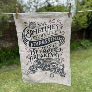 'Impossible Things' Tea Towel