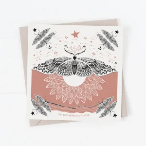 'On The Wings Of Love' Greetings Card