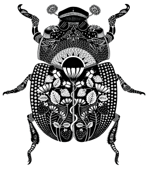 Let it Beetle Tea Towel